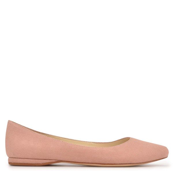 Nine West Speakup Almond Toe Pink Flats | South Africa 38M92-7P84